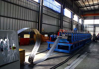 Shelf column cold bending equipment production line