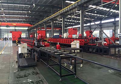 Photovoltaic bracket automatic production line