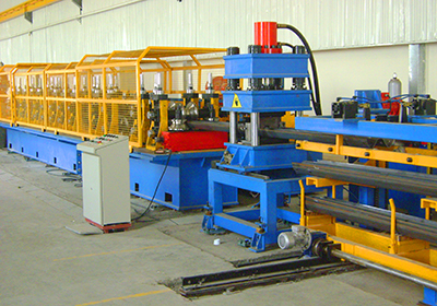 Fence board cold bending production line