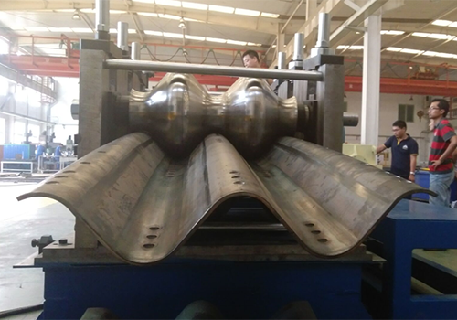 Culvert corrugated board production line