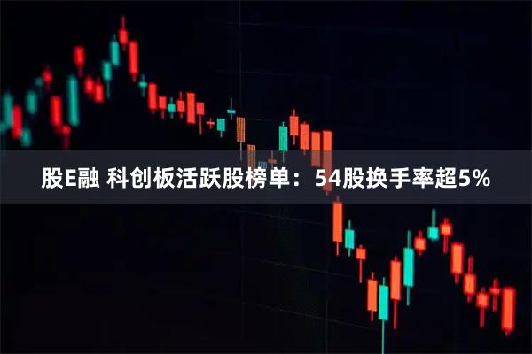 股E融 科创板活跃股榜单：54股换手率超5%